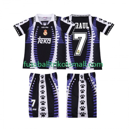 Fußballtrikots Real Madrid RAUL 7 Retro Kinder 1997 1998 Kurzarm 3rd trikot kaufen